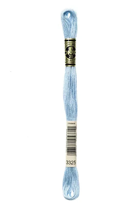 DMC Embroidery Floss 8.7yd #3325 LIGHT BABY BLUE