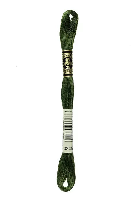 DMC Embroidery Floss 8.7yd #3345 DARK HUNTER GREEN