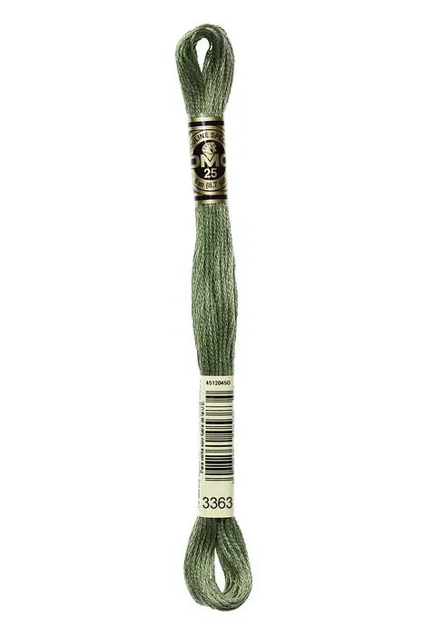 DMC Embroidery Floss 8.7yd #3363 MEDIUM PINE GREEN