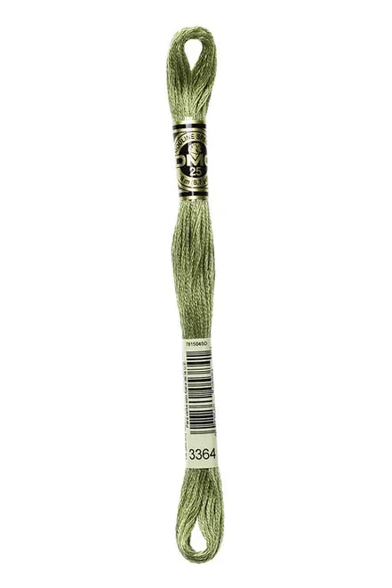 DMC Embroidery Floss 8.7yd #3364 PINE GREEN