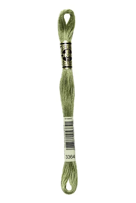 DMC Embroidery Floss 8.7yd #3364 PINE GREEN