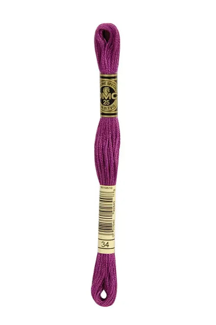 DMC Embroidery Floss 8.7yd #34 DARK FUCSHIA