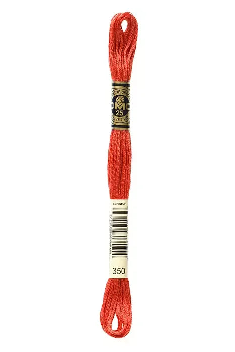 DMC Embroidery Floss 8.7yd #350 MEDIUM CORAL