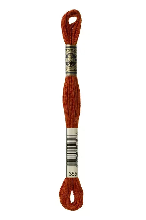 DMC Embroidery Floss 8.7yd #355 DARK TERRACOTTA