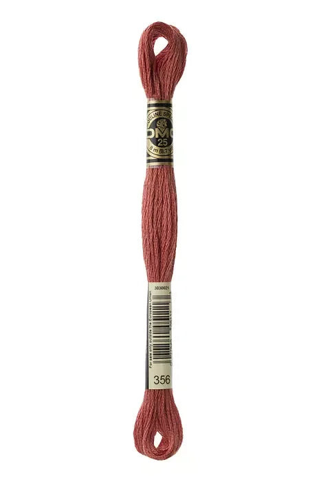 DMC Embroidery Floss 8.7yd #356 MEDIUM TERRACOTTA