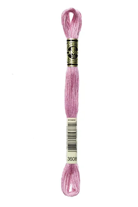 DMC Embroidery Floss 8.7yd #3608 VERY LIGHT PLUM