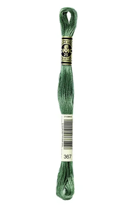 DMC Embroidery Floss 8.7yd #367 DARK PISTACHIO GREEN