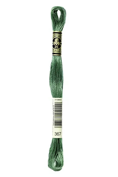 DMC Embroidery Floss 8.7yd #367 DARK PISTACHIO GREEN