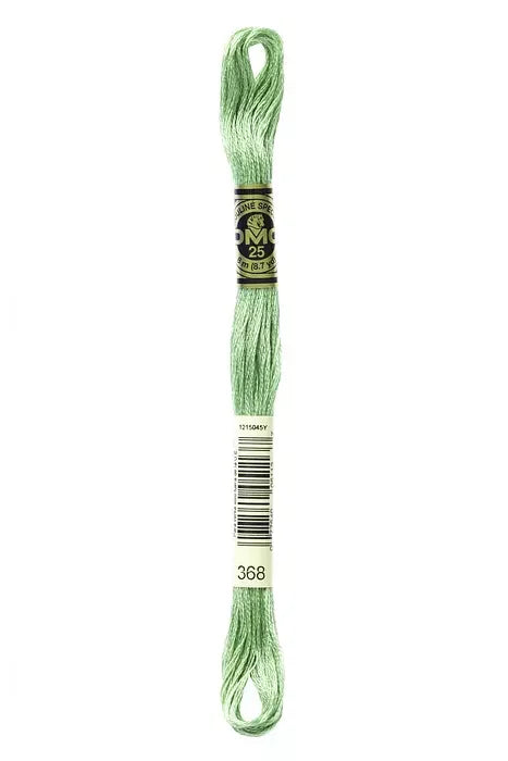 DMC Embroidery Floss 8.7yd #368 LIGHT PISTACHIO GREEN