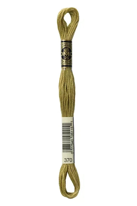 DMC Embroidery Floss 8.7yd #370 MEDIUM MUSTARD