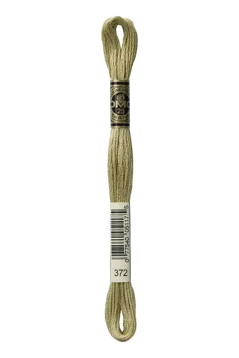 DMC Embroidery Floss 8.7yd #372 LIGHT MUSTARD