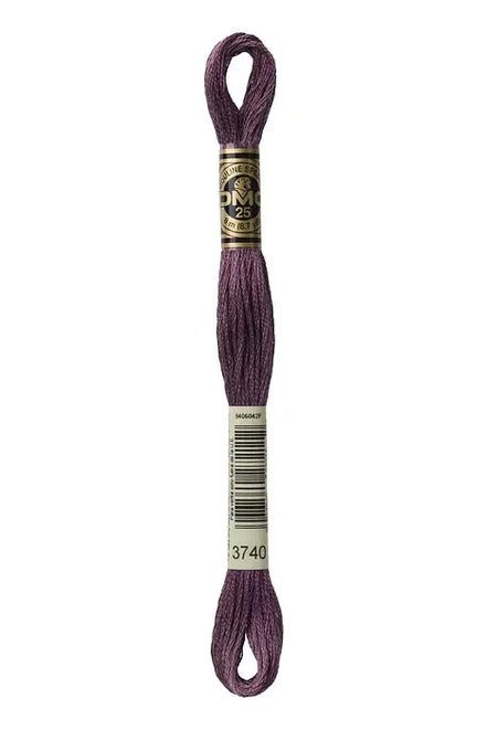 DMC Embroidery Floss 8.7yd #3740 DARK ANTIQUE VIOLET