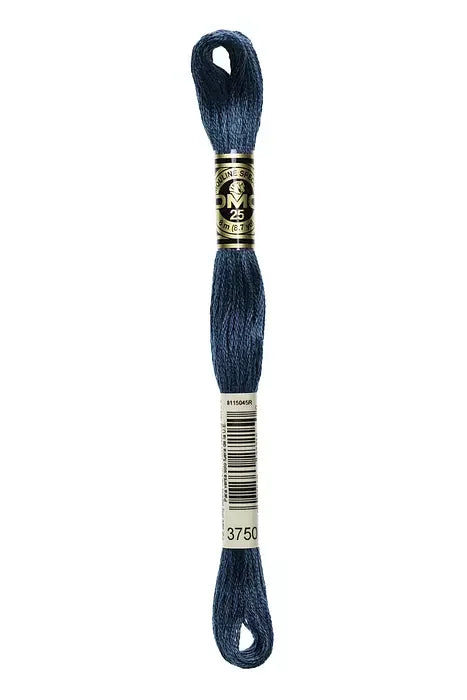 DMC Embroidery Floss 8.7yd #3750 VERY DARK ANTIQUE BLUE