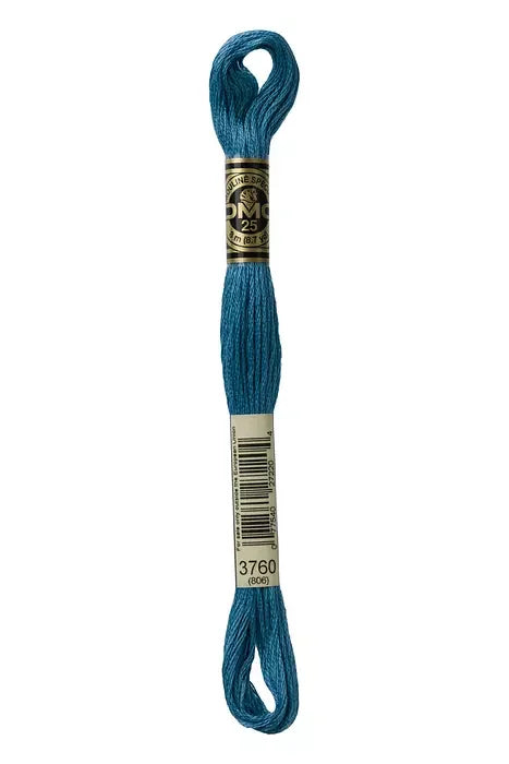 DMC Embroidery Floss 8.7yd #3760 MEDIUM WEDGEWOOD