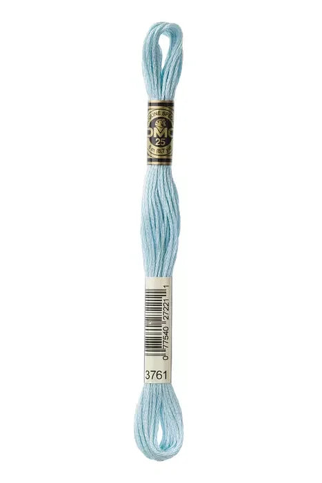 DMC Embroidery Floss 8.7yd #3761 LIGHT SKY BLUE