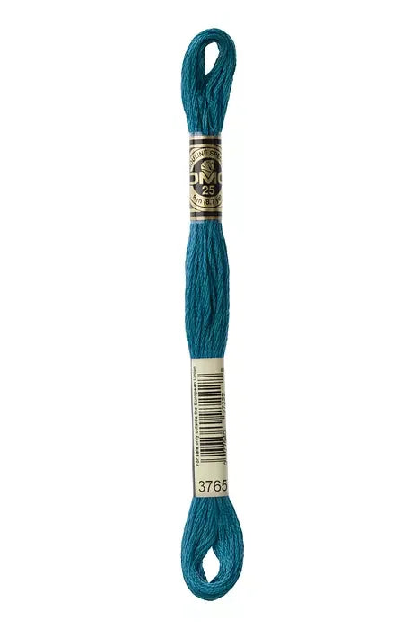 DMC Embroidery Floss 8.7yd #3765 VERY DARK PEACOCK BLUE