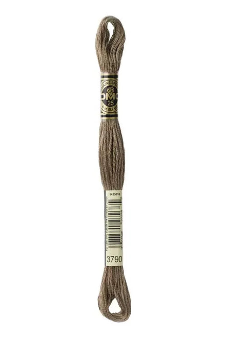 DMC Embroidery Floss 8.7yd #3790 ULTRA DARK BEIGE GRAY