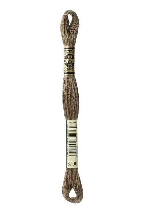 DMC Embroidery Floss 8.7yd #3790 ULTRA DARK BEIGE GRAY