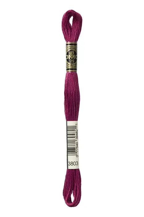 DMC Embroidery Floss 8.7yd #3803 DARK MAUVE