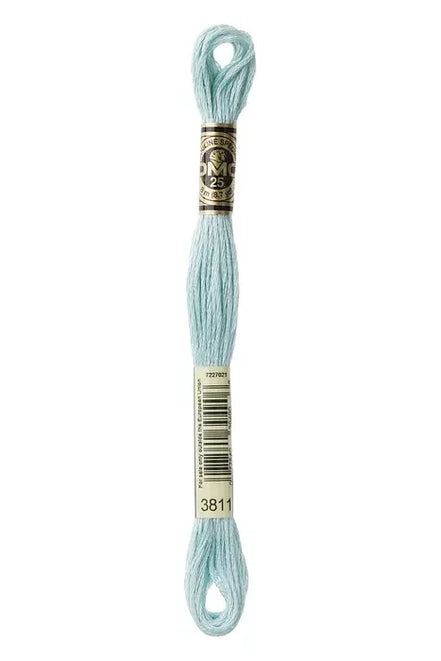 DMC Embroidery Floss 8.7yd #3811 VERY LIGHT TURQUOISE