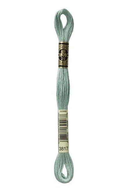 DMC Embroidery Floss 8.7yd #3817 LIGHT CELADON GREEN