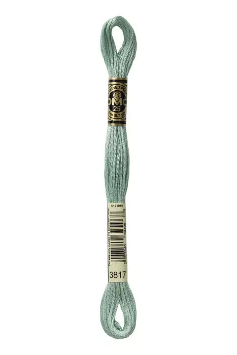 DMC Embroidery Floss 8.7yd #3817 LIGHT CELADON GREEN