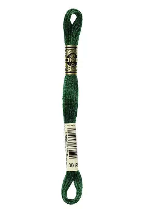 DMC Embroidery Floss 8.7yd #3818 ULTRA V DK EMERALD GRN