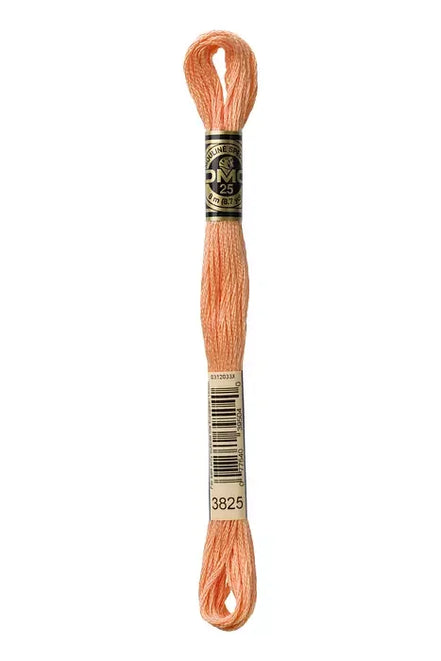 DMC Embroidery Floss 8.7yd #3825 PALE PUMPKIN