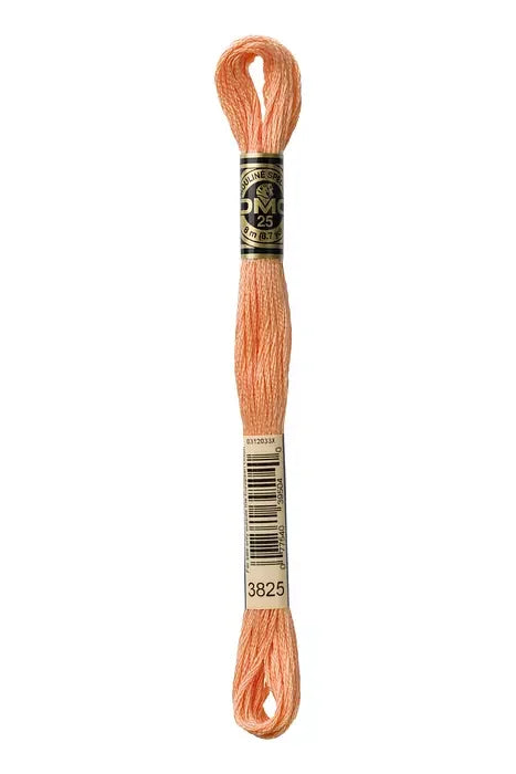 DMC Embroidery Floss 8.7yd #3825 PALE PUMPKIN
