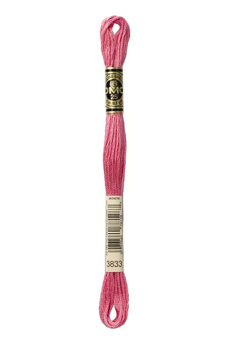 DMC Embroidery Floss 8.7yd #3833 LIGHT RASPBERRY