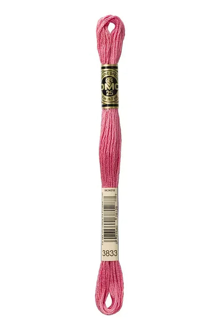 DMC Embroidery Floss 8.7yd #3833 LIGHT RASPBERRY