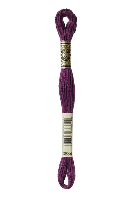 DMC Embroidery Floss 8.7yd #3834 DARK GRAPE