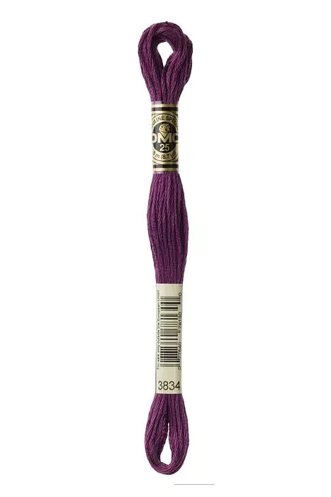 DMC Embroidery Floss 8.7yd #3834 DARK GRAPE