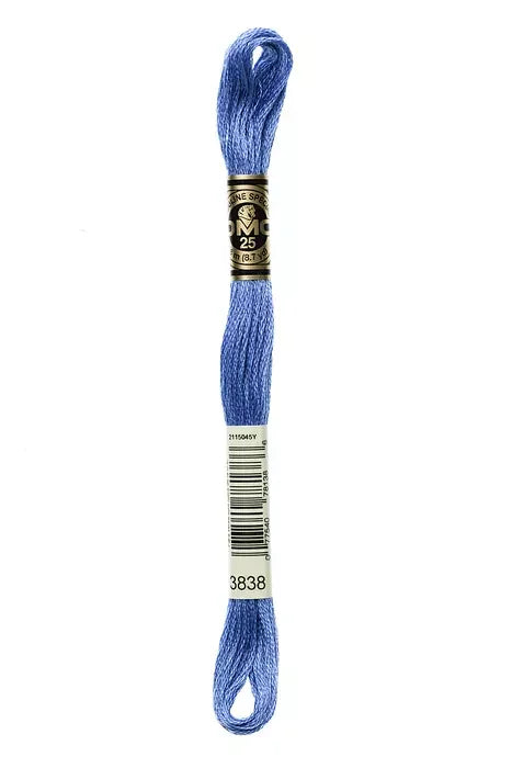 DMC Embroidery Floss 8.7yd #3838 DARK LAVENDER BLUE