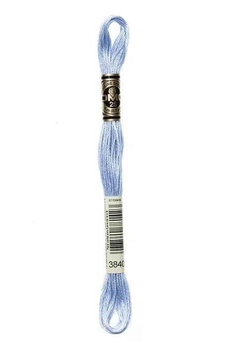 DMC Embroidery Floss 8.7yd #3840 LIGHT LAVENDER BLUE