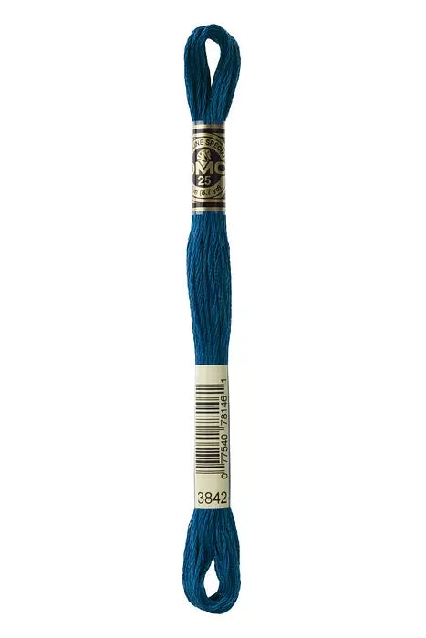 DMC Embroidery Floss 8.7yd #3842 WEDGEWOOD DARK