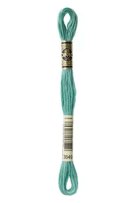 DMC Embroidery Floss 8.7yd #3849 LIGHT TEAL GREEN