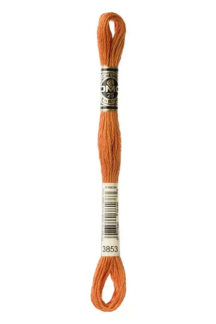 DMC Embroidery Floss 8.7yd #3853 DARK AUTUMN GOLD