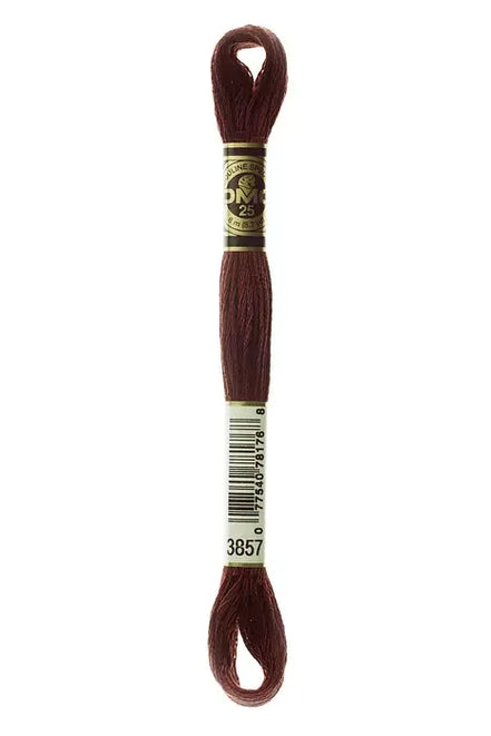 DMC Embroidery Floss 8.7yd #3857 DARK ROSEWOOD