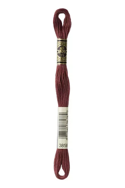 DMC Embroidery Floss 8.7yd #3858 MEDIUM ROSEWOOD