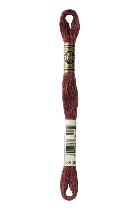 DMC Embroidery Floss 8.7yd #3858 MEDIUM ROSEWOOD