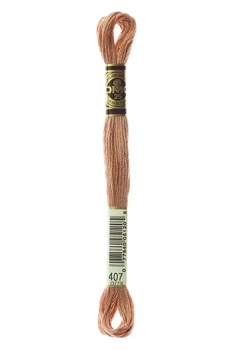 DMC Embroidery Floss 8.7yd #407 DARK DESERT SAND