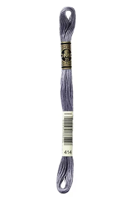 DMC Embroidery Floss 8.7yd #414 DARK STEEL GRAY
