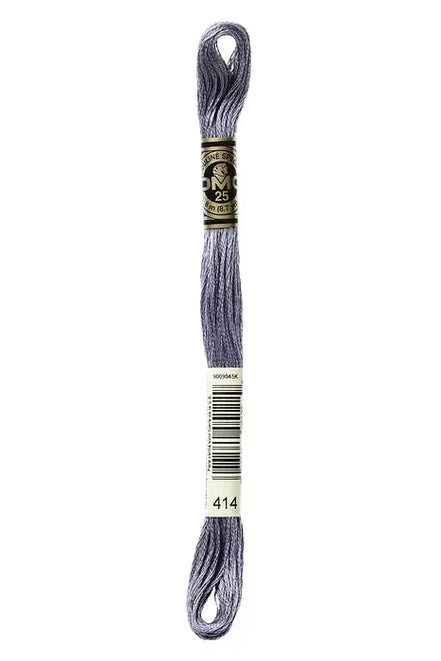 DMC Embroidery Floss 8.7yd #414 DARK STEEL GRAY
