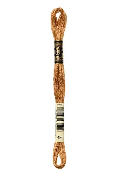 DMC Embroidery Floss 8.7yd #436 TAN