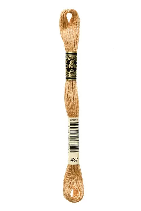 DMC Embroidery Floss 8.7yd #437 LIGHT TAN