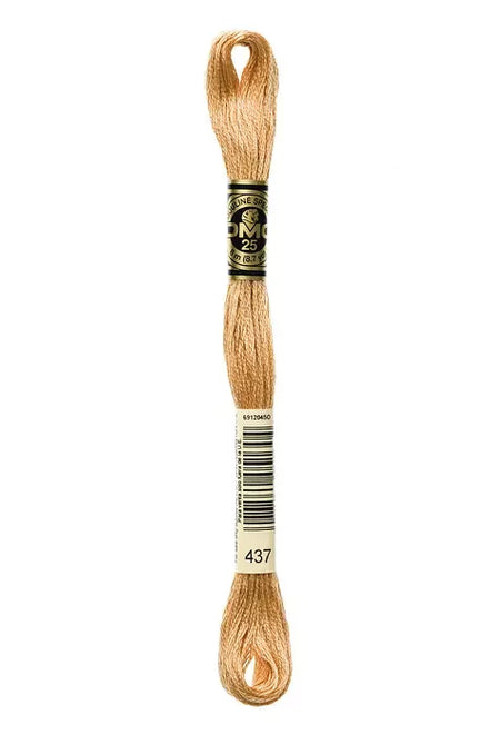 DMC Embroidery Floss 8.7yd #437 LIGHT TAN