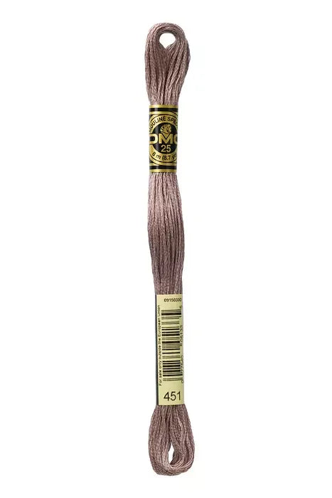 DMC Embroidery Floss 8.7yd #451 DARK SHELL GRAY