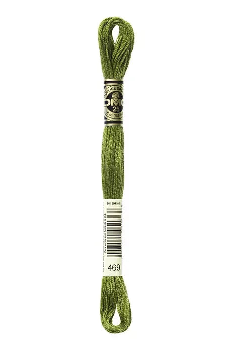 DMC Embroidery Floss 8.7yd #469 AVOCADO GREEN