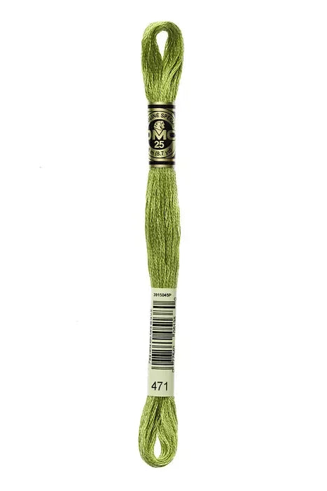 DMC Embroidery Floss 8.7yd #471 VERY LT AVOCADO GREEN